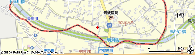 栃木県足利市羽刈町167周辺の地図