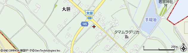 茨城県小美玉市大笹258周辺の地図