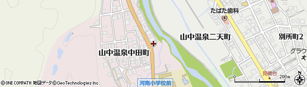 石川県加賀市山中温泉中田町ホ138周辺の地図