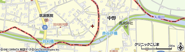 栃木県足利市羽刈町1周辺の地図