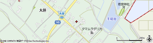 茨城県小美玉市大笹283周辺の地図