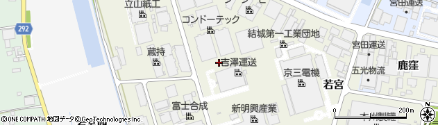茨城県結城市若宮周辺の地図