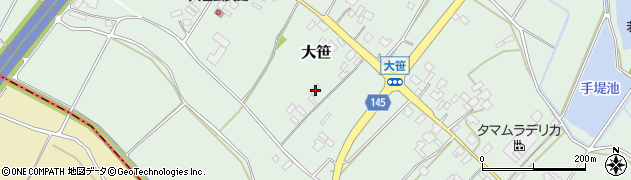 茨城県小美玉市大笹243周辺の地図