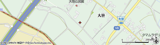 茨城県小美玉市大笹220周辺の地図