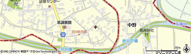栃木県足利市羽刈町21周辺の地図