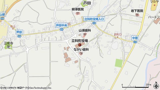 〒384-2300 長野県北佐久郡立科町（以下に掲載がない場合）の地図