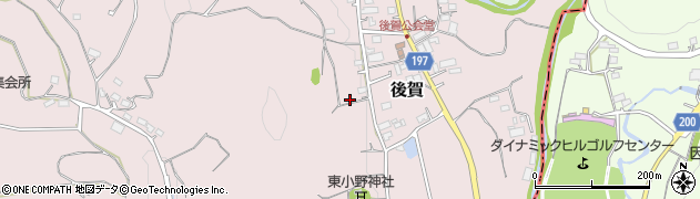 群馬県富岡市後賀周辺の地図