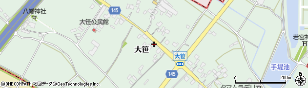 茨城県小美玉市大笹245周辺の地図