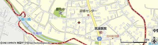 栃木県足利市羽刈町172周辺の地図