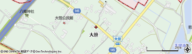 茨城県小美玉市大笹239周辺の地図