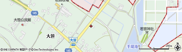 茨城県小美玉市大笹291周辺の地図