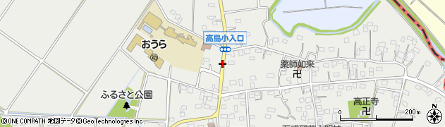 高島小学校入口周辺の地図