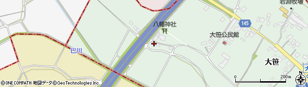 茨城県小美玉市大笹177周辺の地図