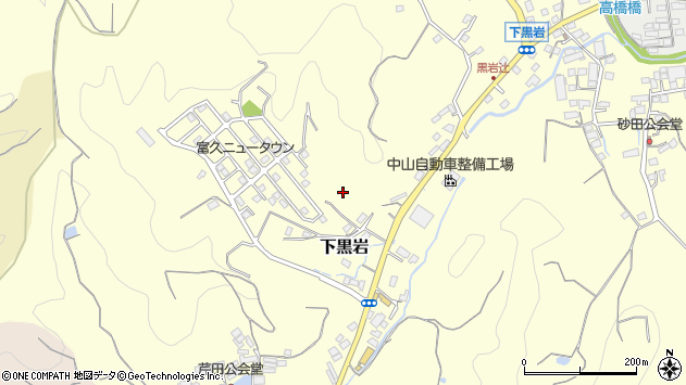 〒370-2341 群馬県富岡市下黒岩の地図