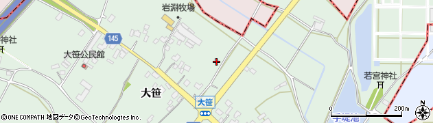 茨城県小美玉市大笹305周辺の地図