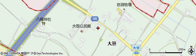 茨城県小美玉市大笹230周辺の地図