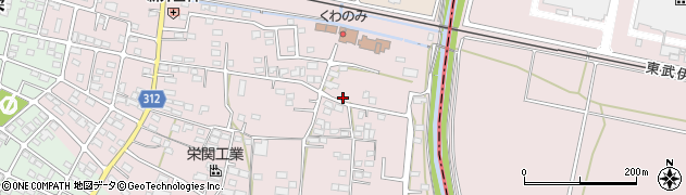 群馬県伊勢崎市境女塚292周辺の地図