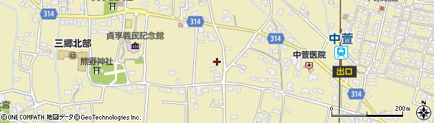 長野県安曇野市三郷明盛3045-1周辺の地図