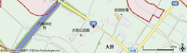 茨城県小美玉市大笹116周辺の地図