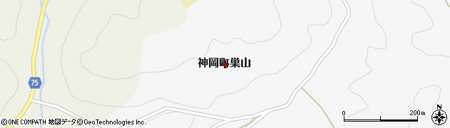 岐阜県飛騨市神岡町巣山周辺の地図