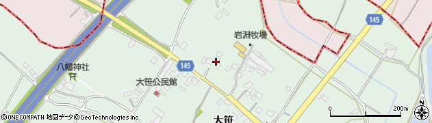 茨城県小美玉市大笹320周辺の地図