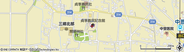 貞享義民記念館周辺の地図