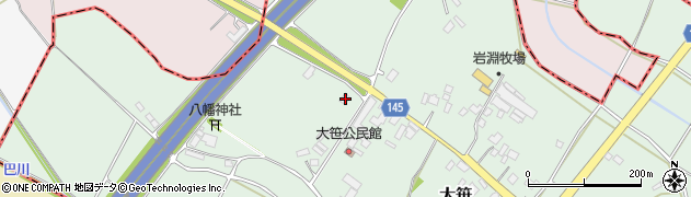 茨城県小美玉市大笹214周辺の地図