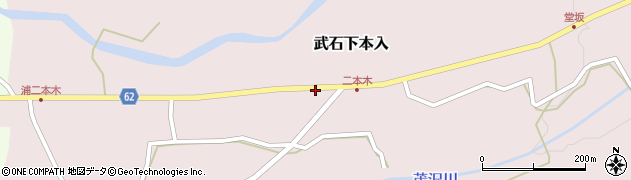 長野県上田市武石下本入周辺の地図