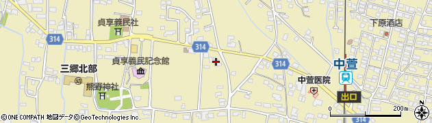 長野県安曇野市三郷明盛3042周辺の地図