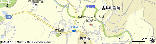 群馬県高崎市吉井町下奥平周辺の地図