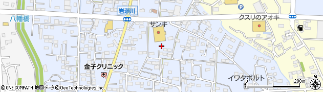 群馬県太田市岩瀬川町周辺の地図