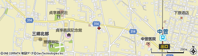 長野県安曇野市三郷明盛3042-4周辺の地図