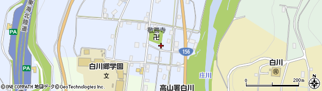 白川村商工会周辺の地図