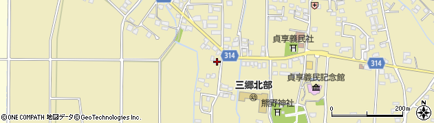 長野県安曇野市三郷明盛3376周辺の地図