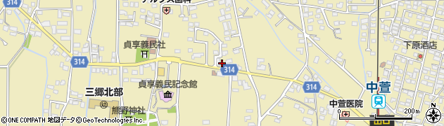 長野県安曇野市三郷明盛3075周辺の地図
