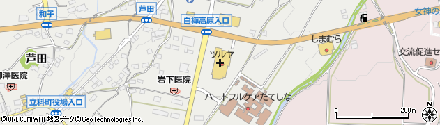 ツルヤ立科店周辺の地図