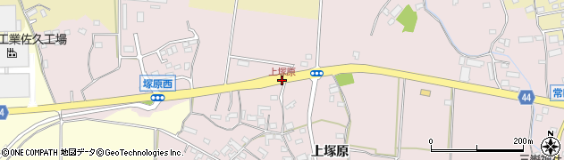 上塚原周辺の地図