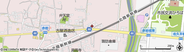長野県佐久市塚原454周辺の地図