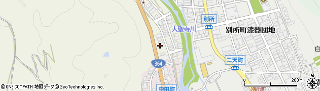 石川県加賀市河南町（タ）周辺の地図