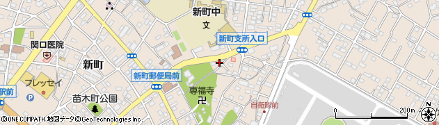 群馬県高崎市新町周辺の地図
