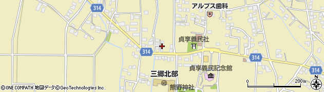 長野県安曇野市三郷明盛3361周辺の地図