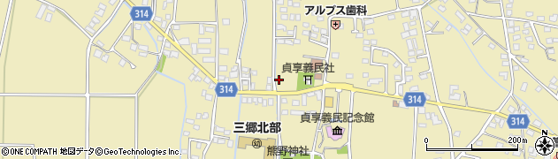 長野県安曇野市三郷明盛3334周辺の地図