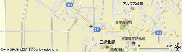 長野県安曇野市三郷明盛3378周辺の地図