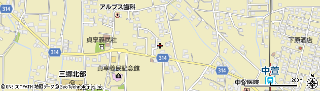 長野県安曇野市三郷明盛3077-2周辺の地図
