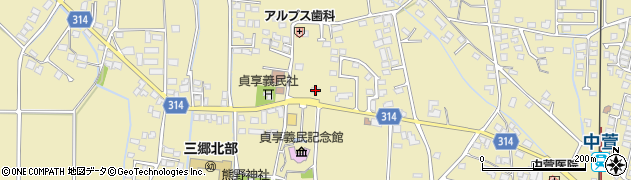 長野県安曇野市三郷明盛3094周辺の地図