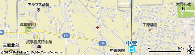 長野県安曇野市三郷明盛2958周辺の地図
