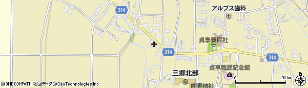 長野県安曇野市三郷明盛3375周辺の地図