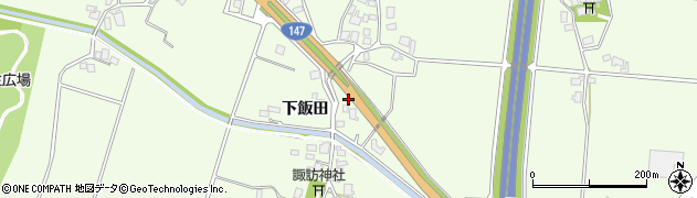 長野県安曇野市豊科高家（下飯田）周辺の地図