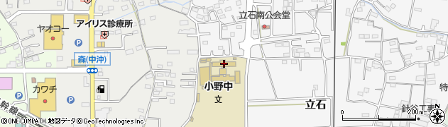 藤岡市立小野中学校周辺の地図