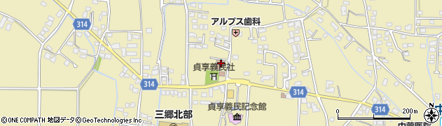 長野県安曇野市三郷明盛3344周辺の地図